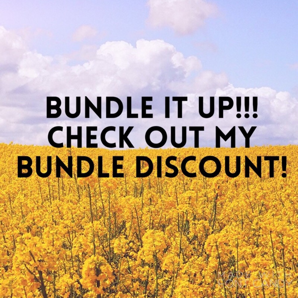 BUNDLE DISCOUNT 🥳